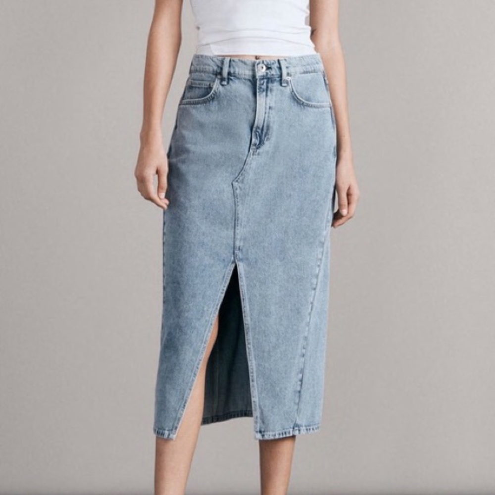 DENIM MIDI SKIRT | RAG & BONE